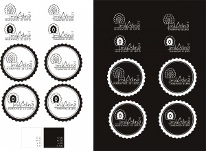 milAlina - logotip BW