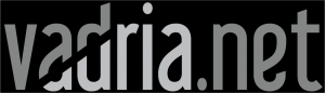 logotip Vadria.net sivine na crni